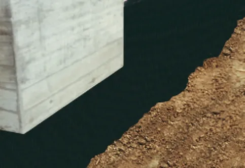 Abdichtung der Kellerwand gegen drückendes Wasser