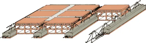 Ziegeldecke nach DIN EN 15037 mit Deckenziegel nach DIN EN 15037 / DIN 4159