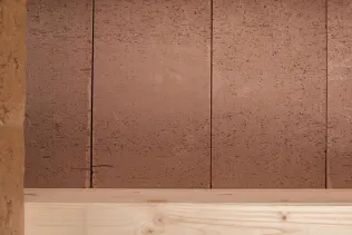 Holz-Lehm-Einhängedecke