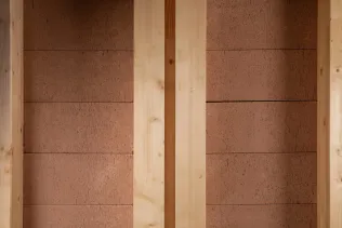 Holz-Lehm-Einhängedecke