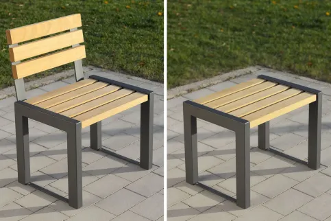 Serie 143 Stuhl und Hocker