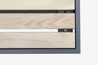 Parkbank 150 Sitzflächen aus Holzleisten