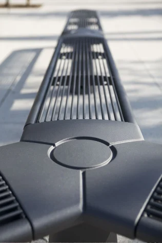 Parkbank 121 Verbindungselement der modularen Elemente