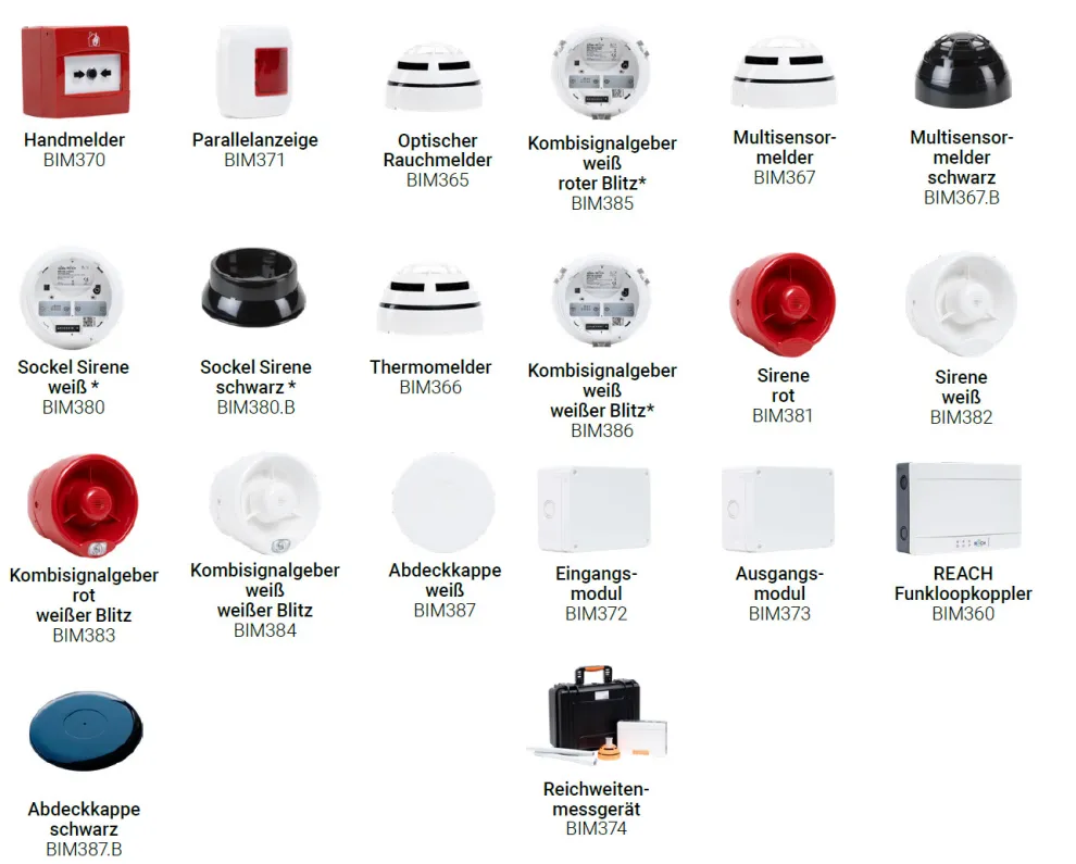 Hertek REACH Funkteilnehmer (*optional als eigenständiger Teilnehmer - einsetzbar mit Blindabdeckung)