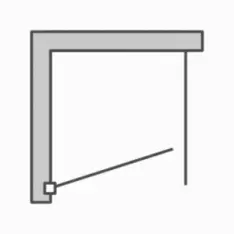 Ecke mit Pendeltür