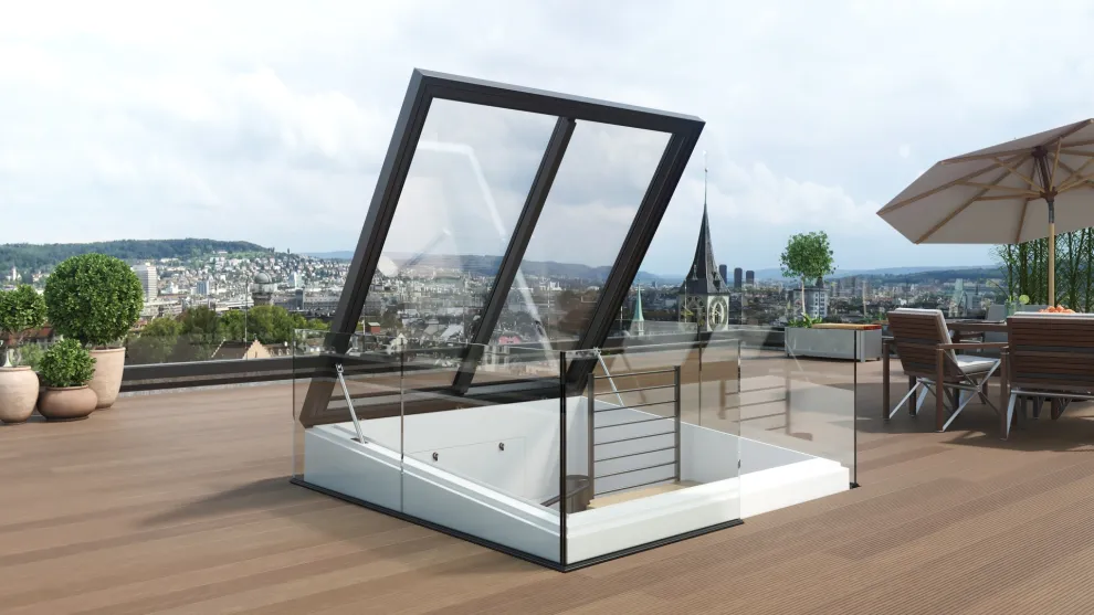 Flachdach Ausstieg Komfort Quadrat