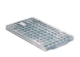 BIRCOsir 200 AS Gitterrost Abdeckung Maschenweite 30/30mm l/b/h 1000/287/30mm Kl. C250 verzinkt, einschließlich 4-f...