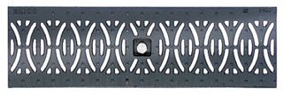 BIRCOlight AS 100 Design-Guss Ellipse Abdeckung l/b/h 500/153/20mm Kl. D400/ E600 schwarz-tauchlackiert, einschlie...