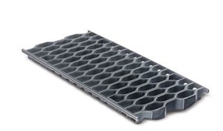 BIRCOsir 200 AS Design-Guss Wabe Abdeckung l/b/h 500/287/30mm Kl. D400/ E600 schwarz-tauchlackiert, einschlie...