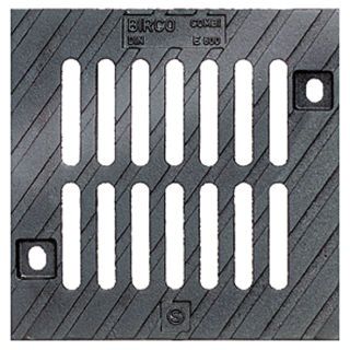 BIRCOsir 30/30 Doppelsteg-Guss Abdeckung Schlitzweite 93/17mm l/b/h 280/280/30mm Kl. E600 schwarz-tauchlackiert, einsc...