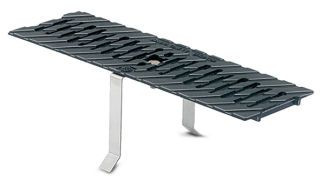 BIRCOplus 100 Steg-Guss Abdeckung Schlitzweite 85/10mm l/b 500/158mm Kl. C250 schwarz-tauchlackiert, einschlie...