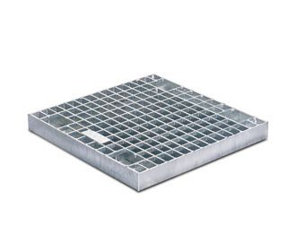 BIRCOsir 40/40 Gitterrost Abdeckung Maschenweite 20/30mm l/b/h 380/380/40mm Kl. D400/E600 feuerverzinkt, einschli...