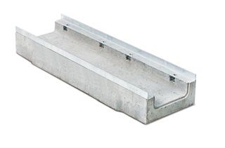 BIRCOsir 200 AS Flachrinne Bh: 200mm ohne Gefälle l/b/h 1000/300/200mm feuerverzinkte 4mm-Massivstahlzarge C...
