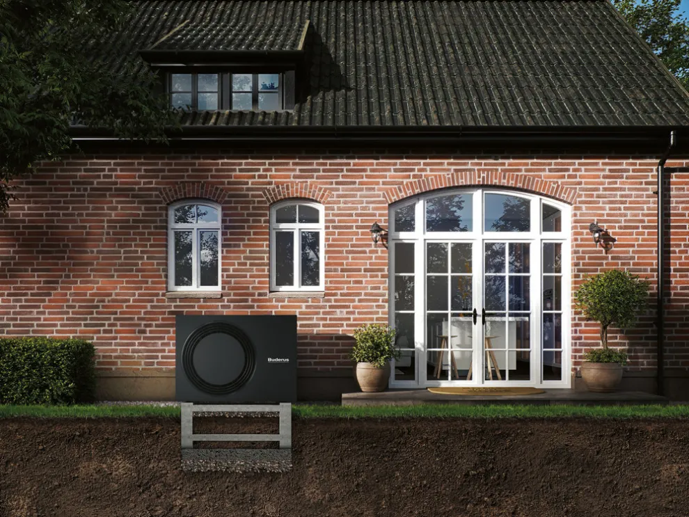 Buderus Logatherm Fertigfundament: die clevere Wahl für eine sofortige, effiziente und sichere Installation einer Buderus Luft-Wasser-Wärmepumpe