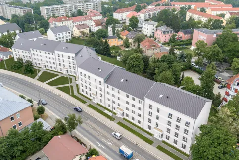 Zeilenbebauung, Wohngebäude VONOVIA, Dresden