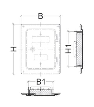 Schiedel PRIMA PLUS Schornstein-Sanierungssystem, Putztür