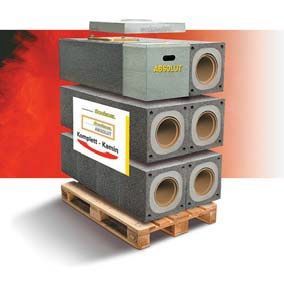 Schiedel ABSOLUT Schornstein, Komplett Grundpalette Kamin