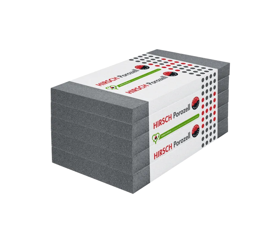 HIRSCH Porozell Fassaden-Dämmplatte BMB (REDcert² zertifiziert) - EPS 034 WDV kd IR