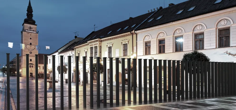 Zaunanlage zur temporären Absperrung öffentlicher Bereiche