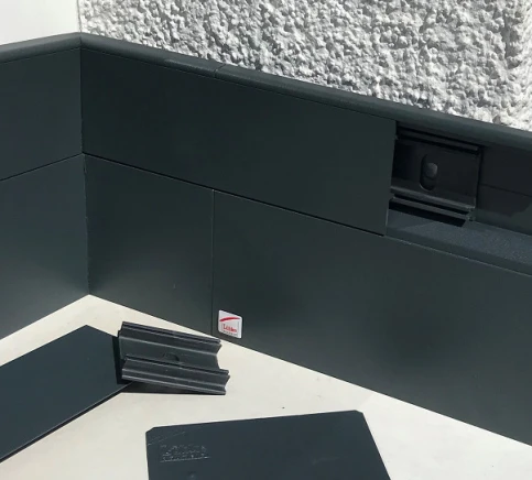 Steckbares Terrassenwandanschluss- / Trittschutzprofilsystem TWAP Connect