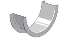 Rundbogen-Segment konkav