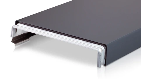 Die Mauerabdeckungen werden aus dem gewünschten Metall gekantet und mit passendem Cliphalter geliefert.