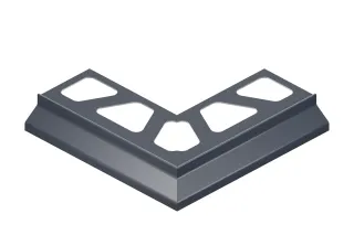 Schlüter-BARA-RKB Aussenecke 90° Randprofil anthrazit grau H=3mm