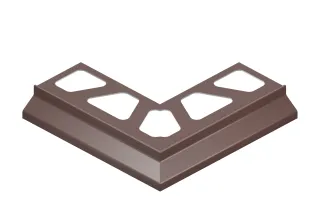 Schlüter-BARA-RKB Aussenecke 90° Randprofil schwarzbraun H=3mm