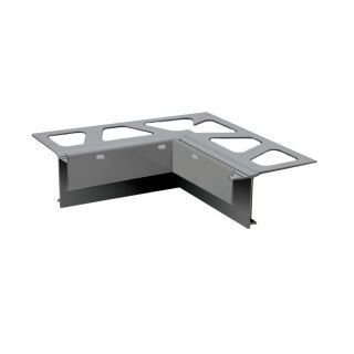 Schlüter-BARA-RAKE Innenecke 90° Randprofil grau metallic H=10mm