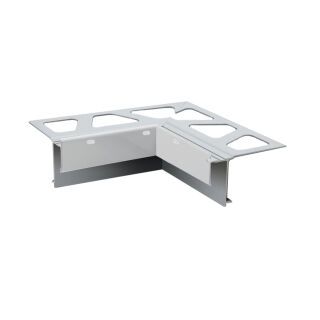Schlüter-BARA-RAKE Innenecke 90° Randprofil pastellgrau H=10mm