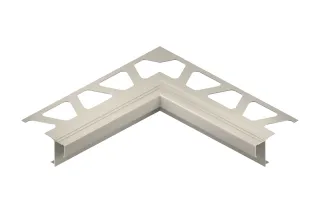 Schlüter-BARA-RAK Innenecke 90° Randprofil pastellgrau H=50mm