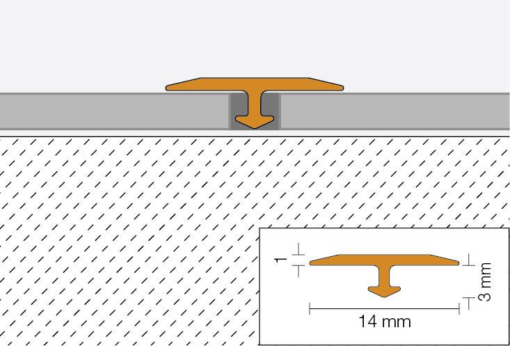 Schlüter-VINPRO-T Treppen-Übergangsprofil 