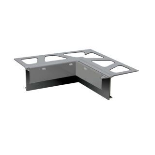 Schlüter-BARA-RAKE Innenecke 90° Randprofil grau metallic H=21mm