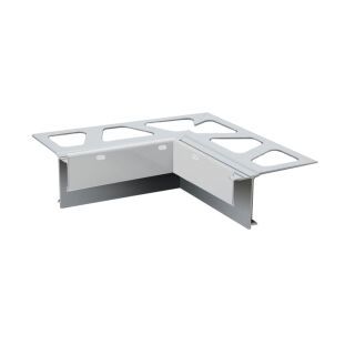 Schlüter-BARA-RAKE Innenecke 90° Randprofil pastellgrau H=21mm