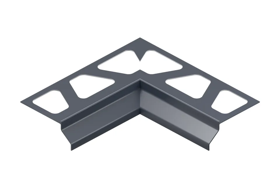 Schlüter-BARA-RKB Innenecke 90° Randprofil anthrazit grau H=3mm