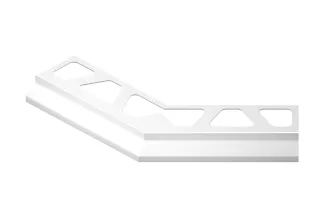 Schlüter-BARA-RKB Aussenecke 135° Randprofil brillantweiss H=3mm