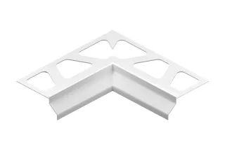 Schlüter-BARA-RKB Innenecke 90° Randprofil brillantweiss H=3mm