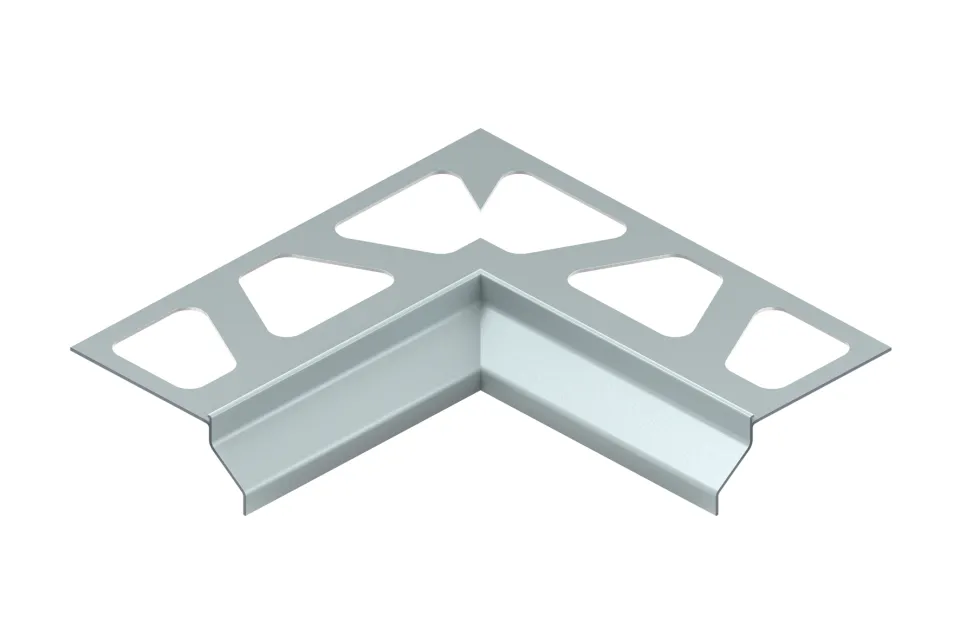 Schlüter-BARA-RKB Innenecke 90° Randprofil grau metallic H=3mm