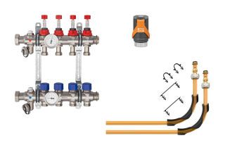 Schlüter-BEKOTEC-THERM-AS-HB Heizkreisverteiler Anschluss-Set