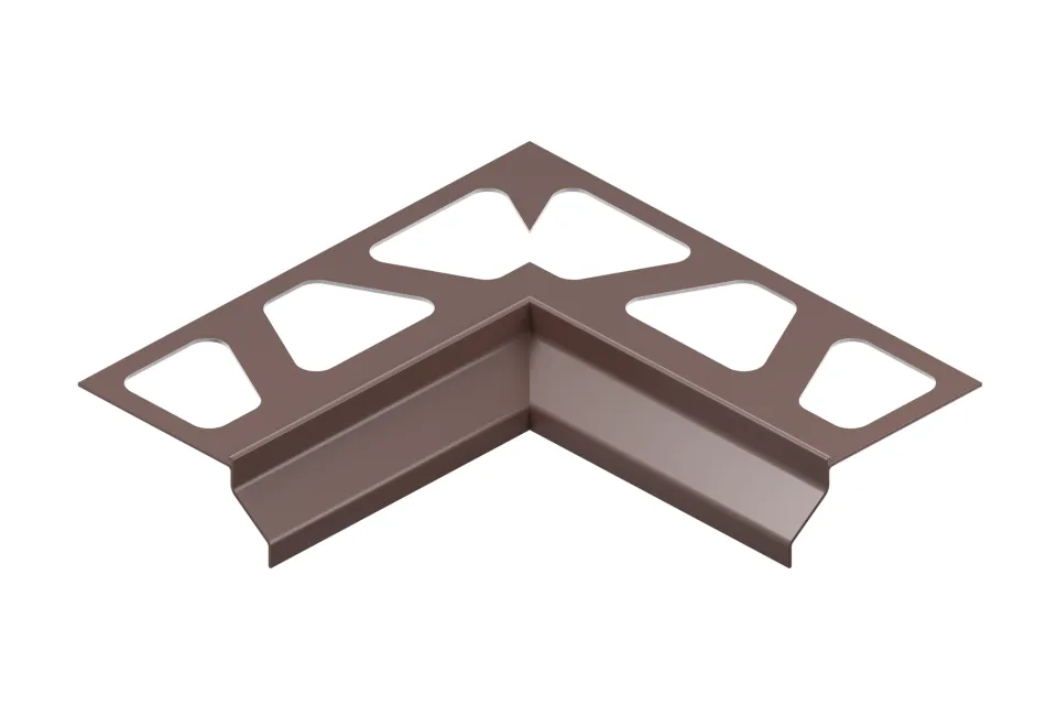 Schlüter-BARA-RKB Innenecke 90° Randprofil schwarzbraun H=4mm