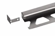 Schlüter® Endkappe aus Edelstahl gebürstet für QUADEC-E/-EB