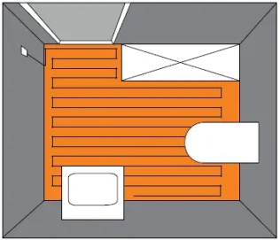 Gästebad 2 x 2,5 m