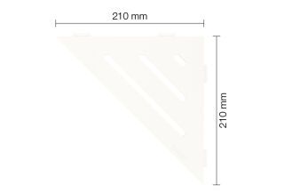 Schlüter-SHELF-E-S1 210x210mm Wave MBW