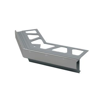 Schlüter-BARA-RAKE Aussenecke 135° Randprofil grau metallic H=10mm