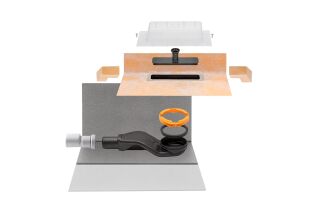 Schlüter-KERDI-LINE-VARIO H DN40 G5 Ablauf horizontal