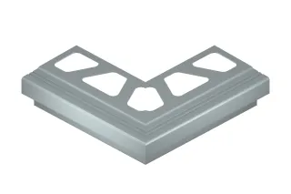 Schlüter-BARA-RAK Aussenecke 90° Randprofil grau metallic H=50mm
