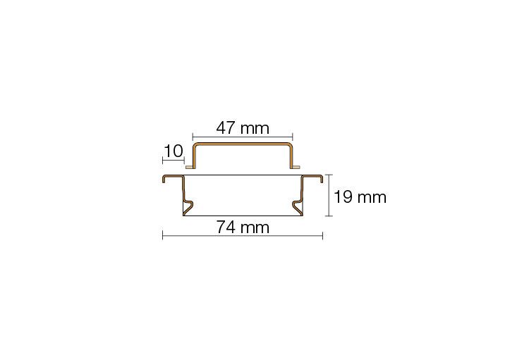 Schlüter-KERDI-LINE-A Rahmen mit Rost