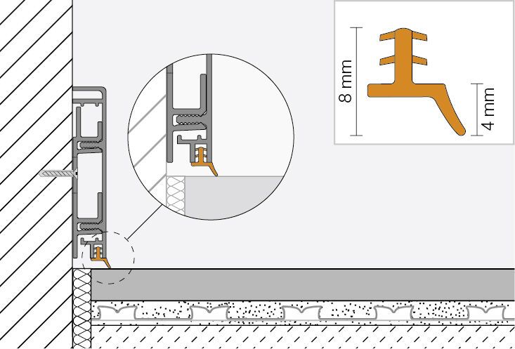 Schlüter-DESIGNBASE-CLZ Dichtlippe