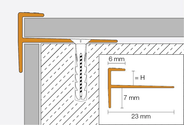 Schlüter-VINPRO-STEP Treppenprofil