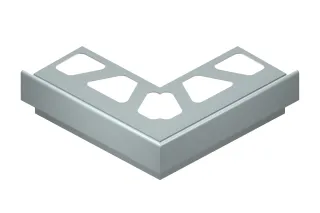 Schlüter-BARA-RAKEG Aussenecke 90° Randprofil grau metallic H=10mm